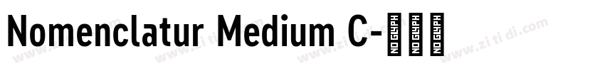 Nomenclatur Medium C字体转换